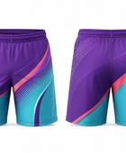 Purple Pink Aqua  Custom Swimming Jersey & Shorts Set – Swim Team Performance Kit Bulk / Wholesale