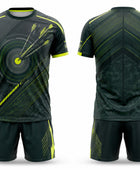 Green& Lime Archery Uniform – Wholesale Team Jersey & Shorts, Low MOQ, Bulk Performance Set