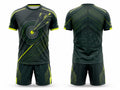 Green& Lime Archery Uniform – Wholesale Team Jersey & Shorts, Low MOQ, Bulk Performance Set