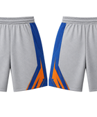 Gray & Blue Chase Tag Shorts – Bulk Activewear, Low MOQ, Wholesale Training & Lifestyle Shorts