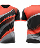 Red, Black & Grey Padel Jersey – Team Performance Sportswear, Wholesale Bulk, Low MOQ