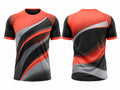 Red, Black & Grey Padel Jersey – Team Performance Sportswear, Wholesale Bulk, Low MOQ