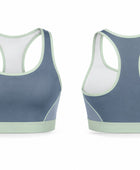 Grey & White Basketball Bra – Athletic Performance Bra, Wholesale Bulk, Low MOQ