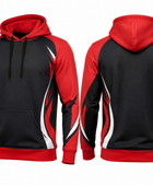 Custom Powerlifting Hoodie | Wholesale Strength Training Hoodie | Black Red White | Apparels Bridge