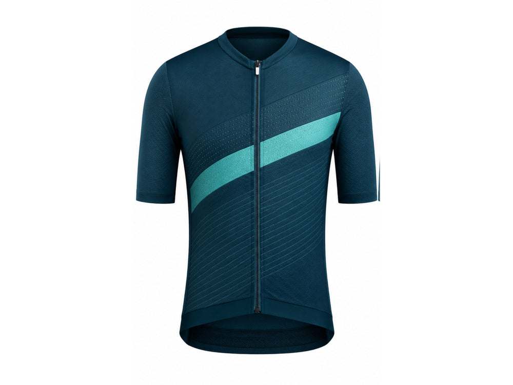 Custom Cycling Jersey – Dark Teal Team Uniform Wholesale Low MOQ Bulk Sportswear front design preview