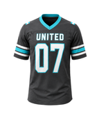 Black Custom Football Jersey – Wholesale In-House Bulk Team Uniform, Low MOQ, B2B Performance Apparel