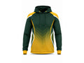 Custom Green Yellow Cricket Hoodie – Sublimated Team Pullover for Clubs