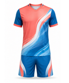 Blue Pink & White Men’s Swimming Jersey & Shorts Set – Wholesale, Low MOQ, Bulk Swim Team Uniform