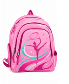 Custom Gymnastics Backpack | Wholesale Gym Team Bag | Pink Teal White | Apparels Bridge