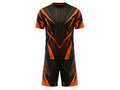 Black & Orange Axe Throwing Uniform – Bulk Team Jersey & Shorts, Low MOQ, Wholesale Performance Set