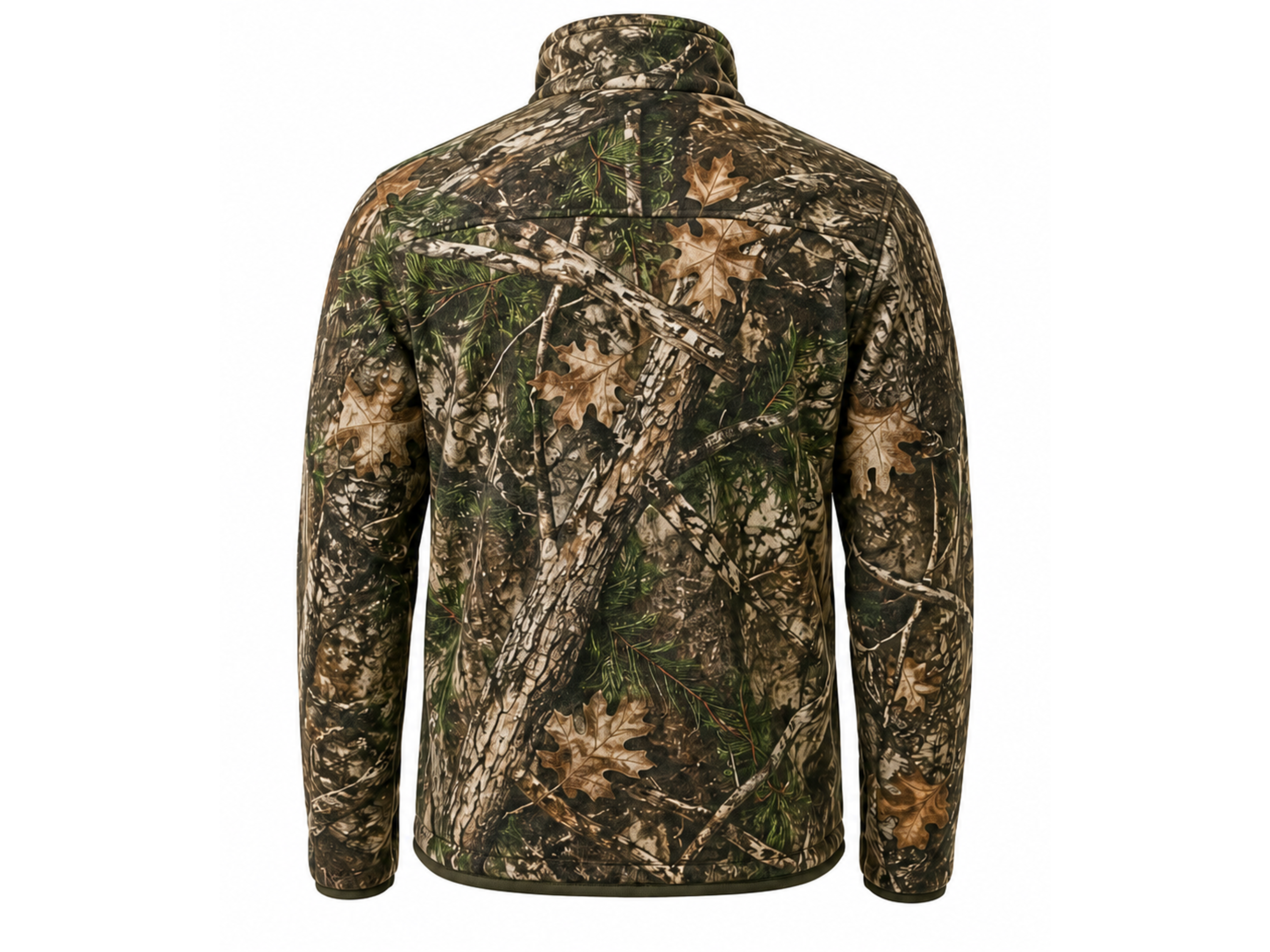 Fleece Hunting Jacket – Green Brown Camouflage | B2B Low MOQ