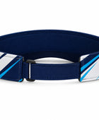 Custom Navy Tennis Visor Cap – White Teal Team Sports Visor for Clubs