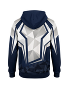 Custom Combat Walkout Hoodie – Navy White Fight Teamwear for Wholesale Buyers