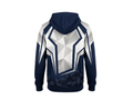 Custom Combat Walkout Hoodie – Navy White Fight Teamwear for Wholesale Buyers
