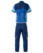 Custom Fishing Uniform – Dark Blue & Teal Team Set, Wholesale, Low MOQ, Bulk Sportswear