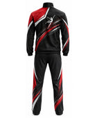 Custom Dance Team Warm-Up Set | Wholesale Dance Studio Jacket and Pants Set | Black Red White | Apparels Bridge