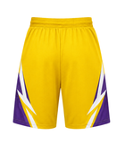 Custom Chase Tag Competition Shorts – Yellow Purple Sublimated Teamwear | Wholesale