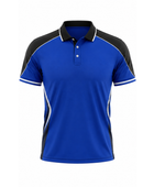 Custom Badminton Jersey – Blue Polo Team Shirt, Wholesale, Low MOQ, Bulk Sportswear