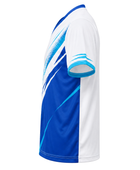 Custom White Blue Sublimated Tennis Shirt – Team Jersey for Clubs