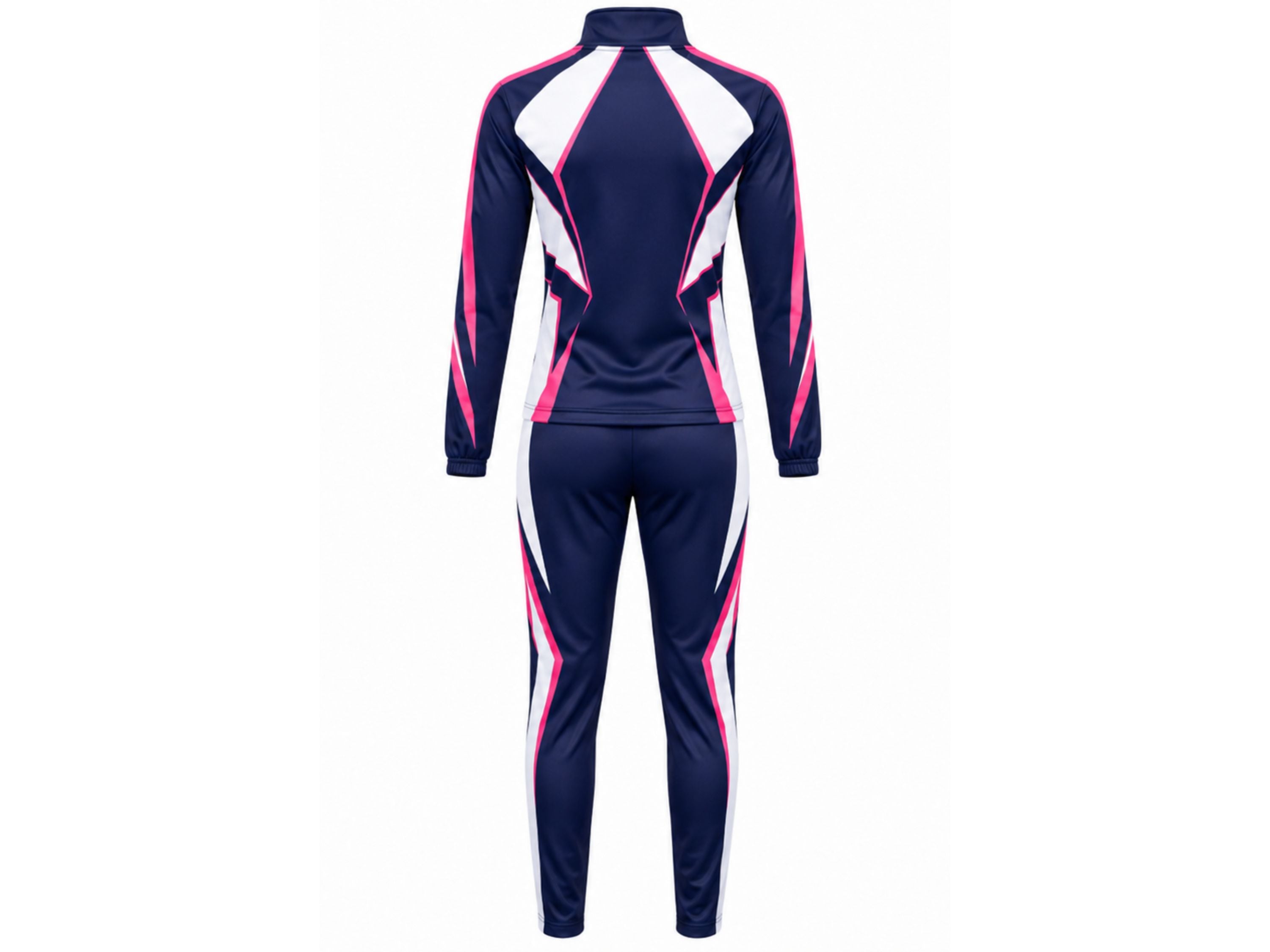 Custom Navy Cheer Warm Up Set – Jacket & Pants for Wholesale Cheer Teams