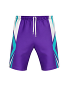 Custom Handball Shorts – Purple & Aqua, Wholesale, Low MOQ, Bulk Sportswear