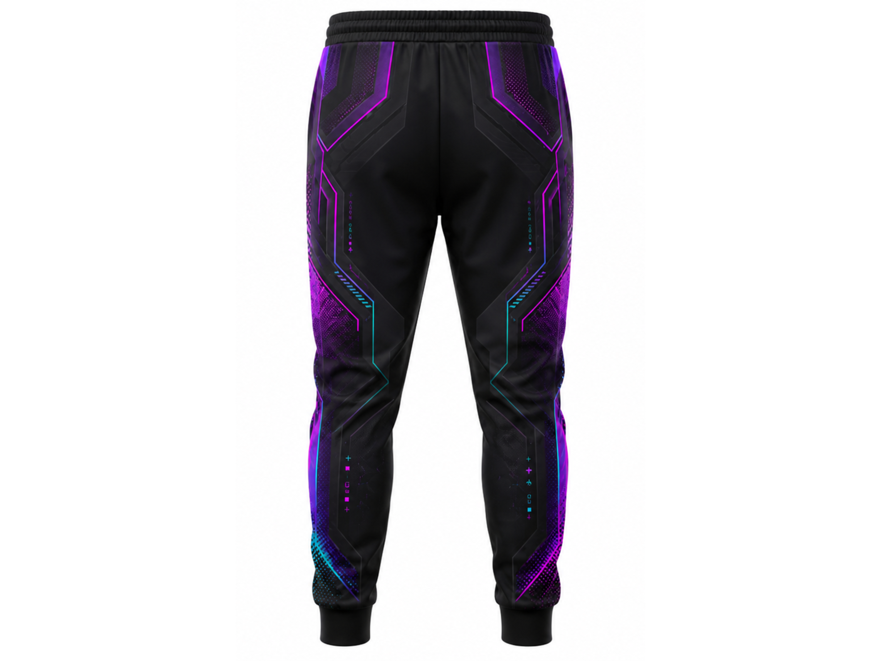 Custom Esports Jogger Pants | Wholesale Gaming Team Joggers | Black Purple Blue | Apparels Bridge