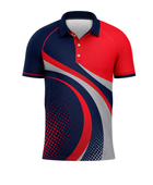 Red, Navy & White ESports Jersey – Team Gaming Performance Wear, Wholesale Bulk, Low MOQ