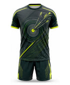 Green& Lime Archery Uniform – Wholesale Team Jersey & Shorts, Low MOQ, Bulk Performance Set