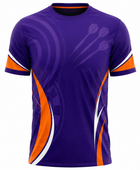 Custom Purple Orange Darts Tournament Shirt – Wholesale Jersey