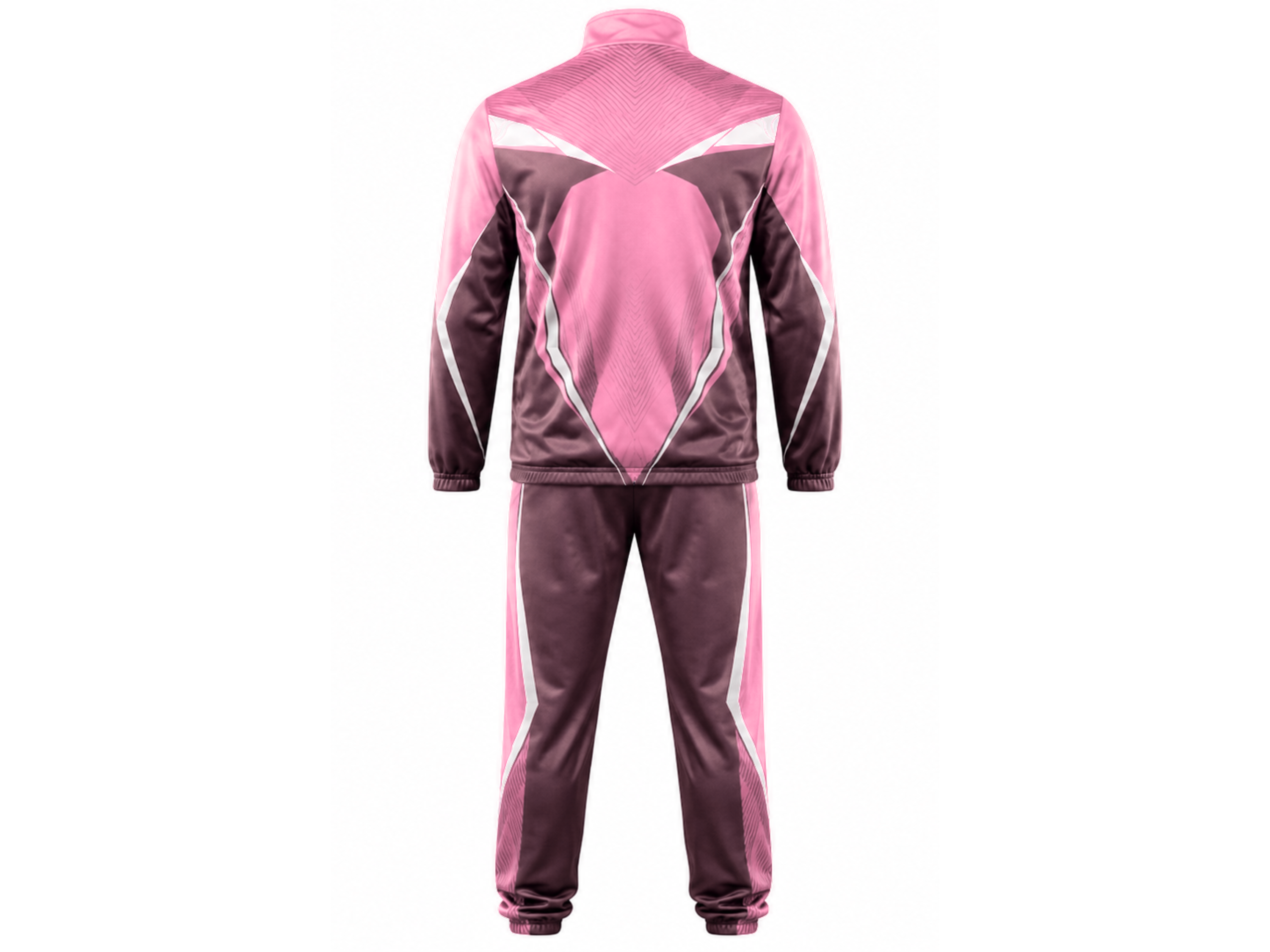 Custom Wrestling Warm-Up Set | Wholesale Wrestling Team Jacket and Pants | Pink Maroon White | Apparels Bridge