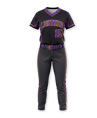 Custom Black Softball Uniform Set – Home & Away Jersey and Pants for Wholesale Teams