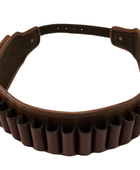 Leather Cartridge Hunting Belt with Pouch – Dark Brown | B2B Low MOQ
