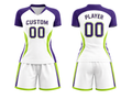 Custom White Girls Flag Football Uniform – Short Sleeve Jersey & Pants Set