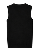 School V-Neck Sweater Vest Black | B2B Low MOQ Wholesale Manufacturer