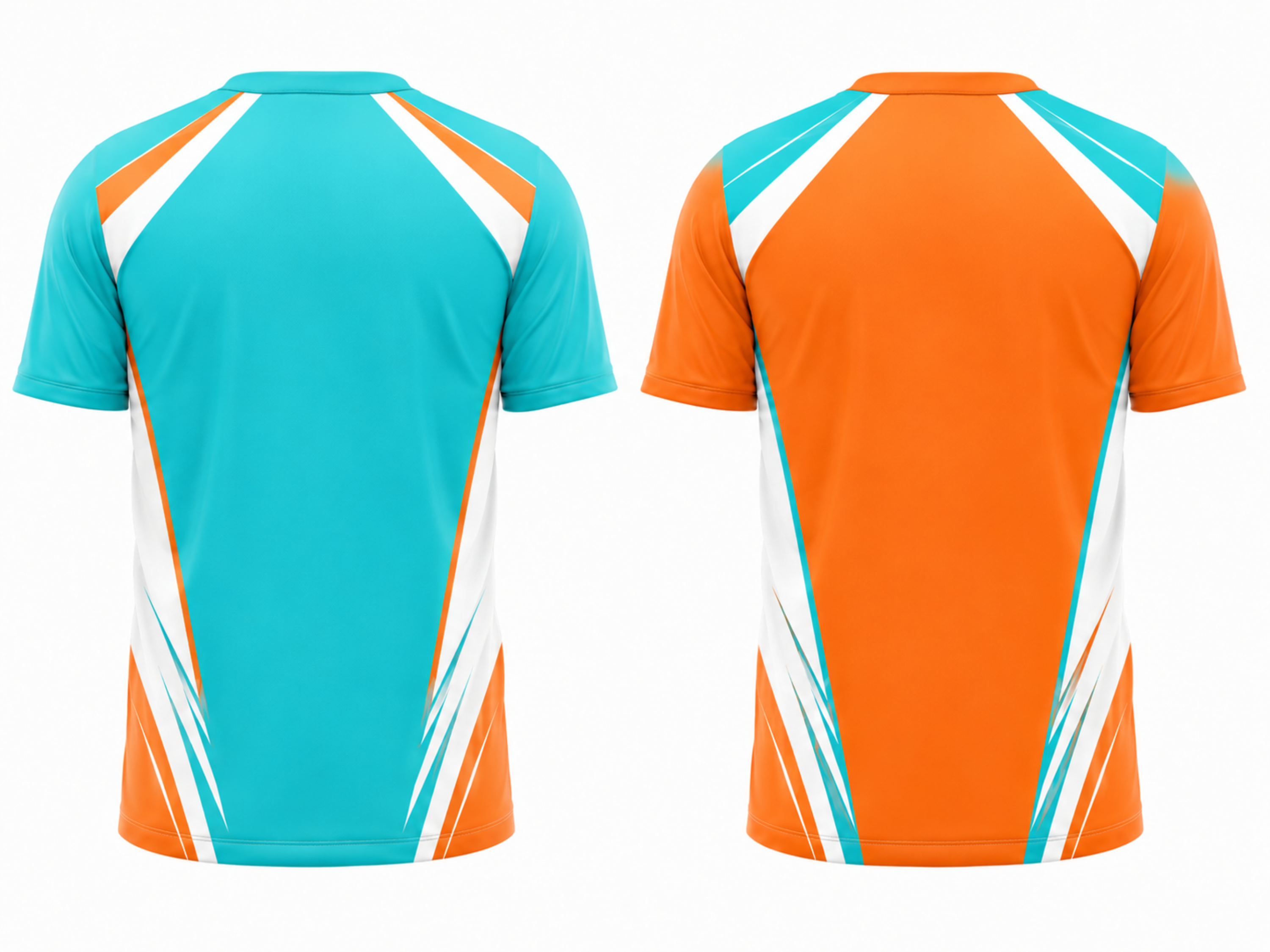 Custom Teal Orange Flag Football Reversible Jersey – Wholesale Team Jersey