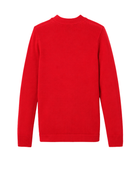 School V-Neck Sweater Cardigan Red | B2B Low MOQ Wholesale Manufacturer