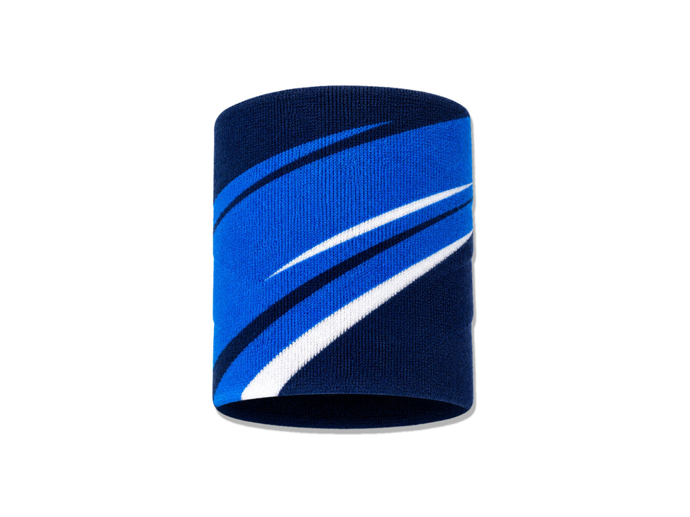 Custom Blue Basketball Wrist Band for Teamwear | Wholesale Athletic Accessories front design preview