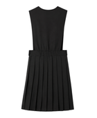 School V-Neck Pleated Jumper Black | B2B Low MOQ Wholesale Manufacturer