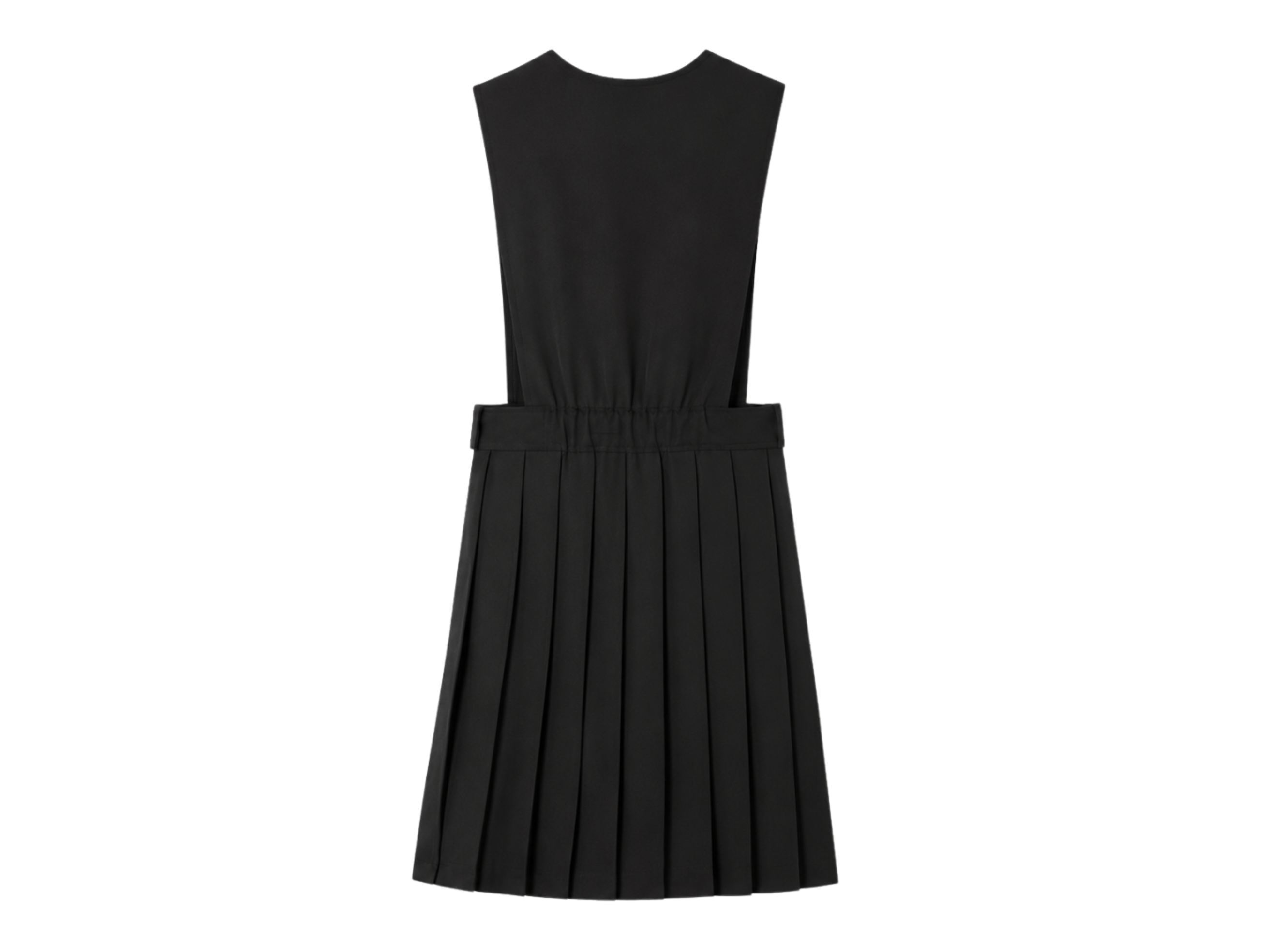 School V-Neck Pleated Jumper Black | B2B Low MOQ Wholesale Manufacturer
