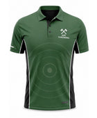 Sublimated Axe Throwing Polo Jersey – Green Custom Team Shirt