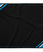 Custom Bowling Towel – Black Blue Sublimated Bowling Accessory | Wholesale