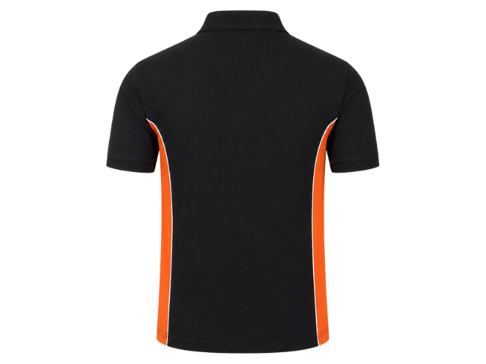 B2B Electrician Polo Shirt Black/Orange Workwear Low MOQ