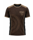 Custom Axe Throwing Staff Shirt – Brown Tan Venue Team Uniform