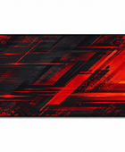 Custom Esports Mouse Pad | Wholesale Gaming Desk Mat | Black Red | Apparels Bridge