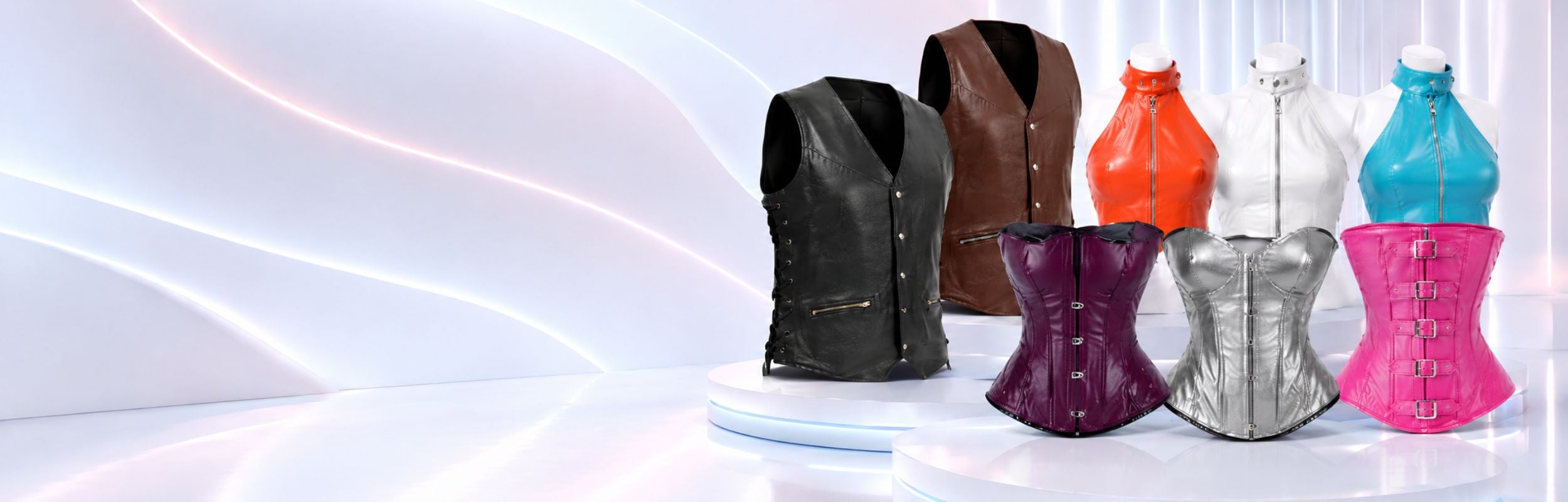 Custom Leather Tops & Vests