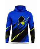 Custom Pickleball Hoodie | Wholesale Pickleball Team Hoodie | Royal Blue Black Lime Green | Apparels Bridge