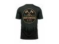 Custom Forest Green Axe Throwing Venue T-Shirt | Wholesale Apparel