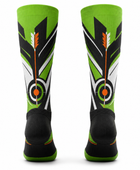 Custom Archery Arm Sleeves – Green Black Sublimated Team Shooting Accessories