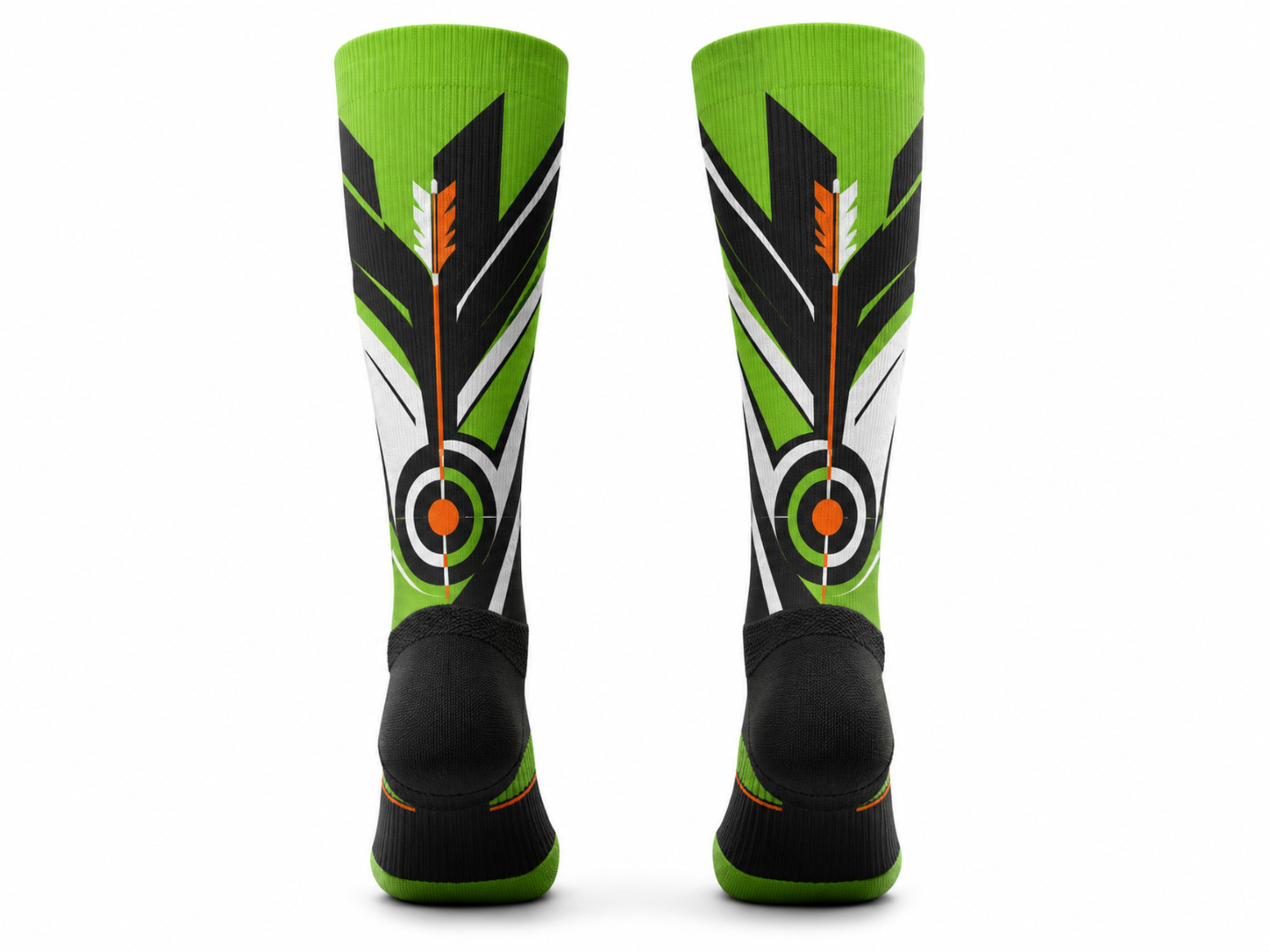 Custom Archery Arm Sleeves – Green Black Sublimated Team Shooting Accessories
