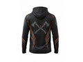 Custom Black Orange Sublimated Axe Throwing Pullover Hoodie – Team Apparel